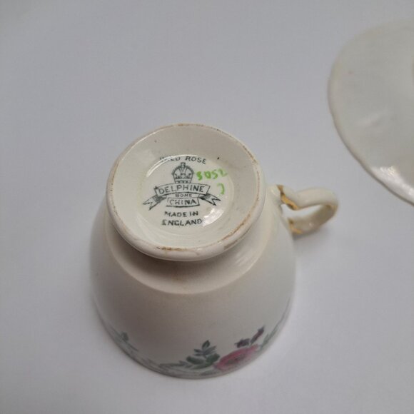 Delphine Wild Rose Teacup and Saucer - Picture 12 of 14